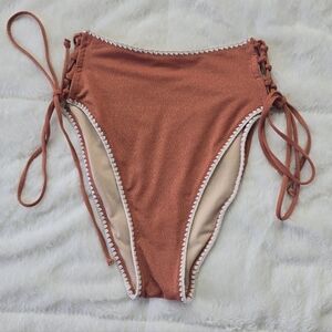 Victoria's Secret Rust Swim Bottoms ONLY Size M